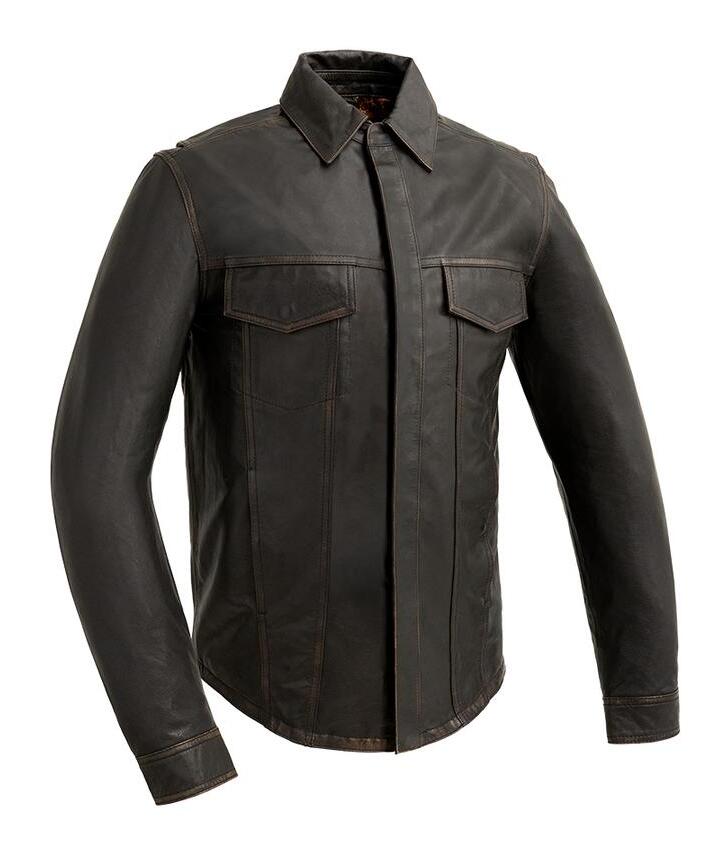 First Manufacturing Maduro Cuero Riding Camisa