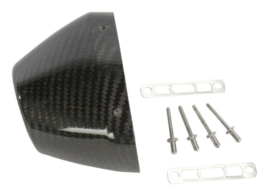 Kit de tapa de extremo de repuesto de fibra de carbono FMF Factory 4.1