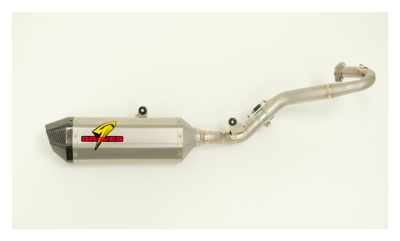 Sistema de escape de titanio Graves para Honda CRF450L / RL / X 2019-2026