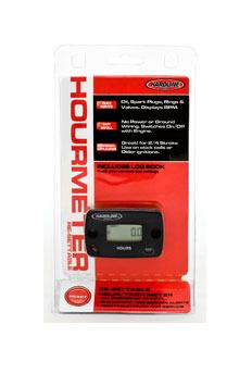 Contador de horas/tacómetro reiniciable de línea dura