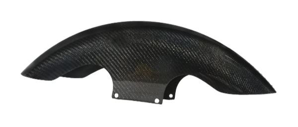 Guardabarros delantero corto de fibra de carbono de Hofmann Designs para Harley Touring