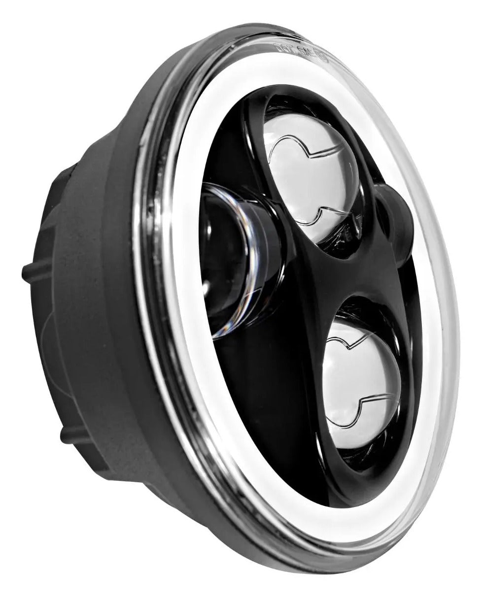 Faro delantero LED Halomaker de 5 3/4" de HogWorkz para Harley Softail 2018-2026