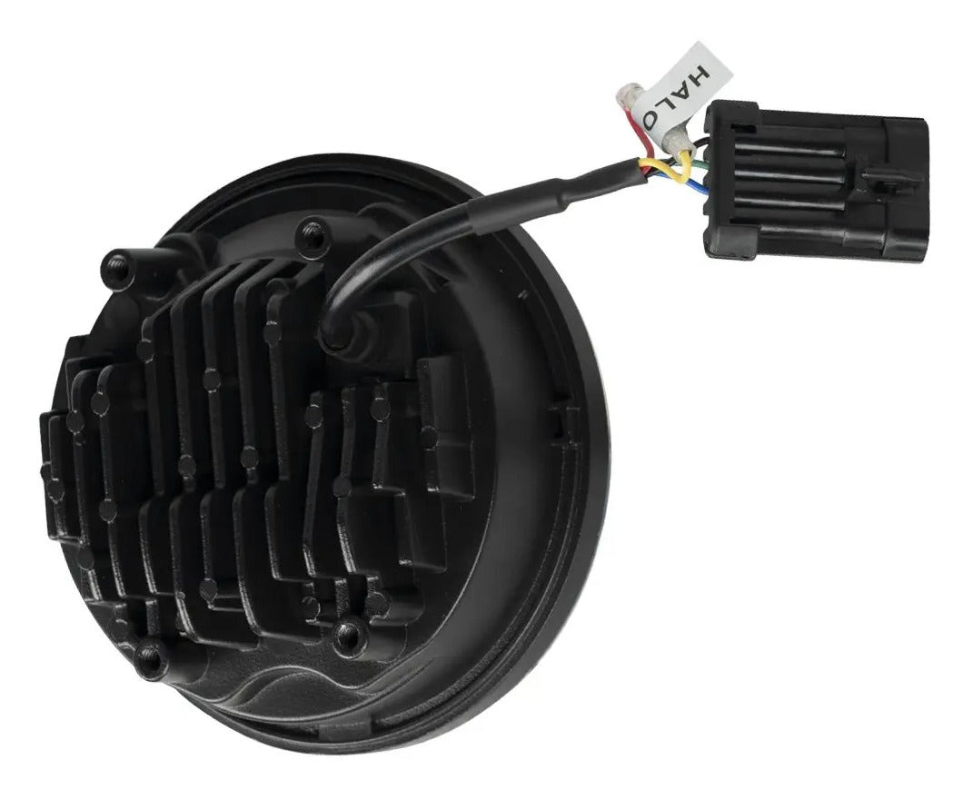 Faro delantero LED Halomaker de 5 3/4" de HogWorkz para Harley Softail 2018-2026