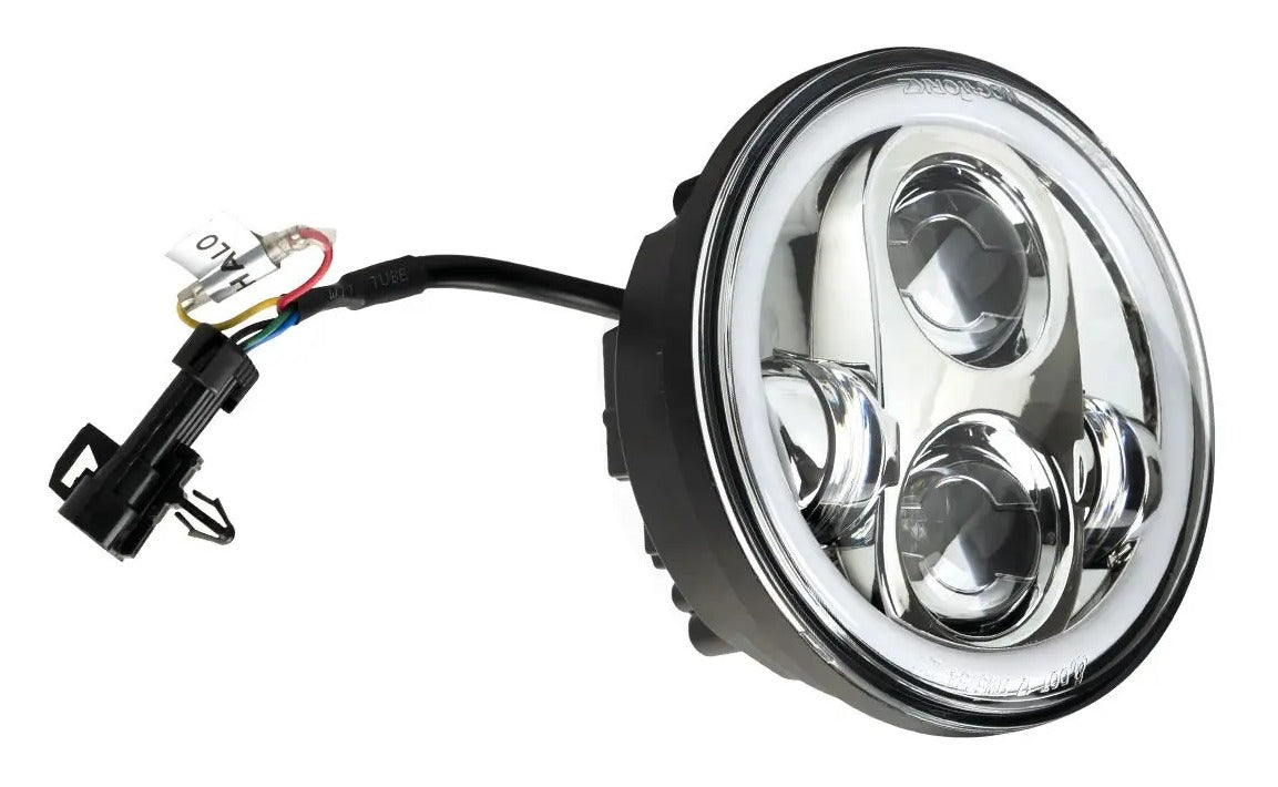 Faro delantero LED Halomaker de 5 3/4" de HogWorkz para Harley Softail 2018-2026