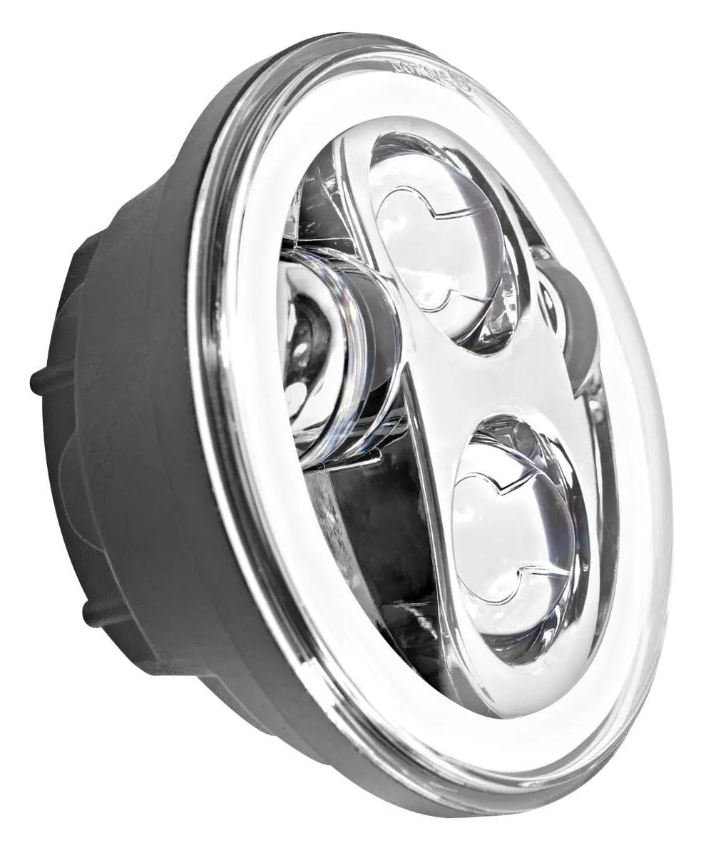 Faro delantero LED Halomaker de 5 3/4" de HogWorkz para Harley Softail 2018-2026