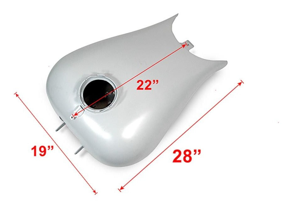 Tanque alargado HogWorkz de 6.6 galones para Harley Touring (2008-2025)