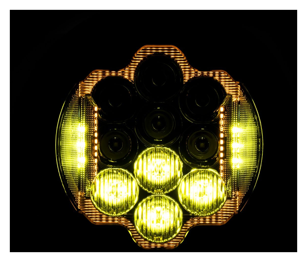 Faro delantero LED Goldtooth de 7" de alto rendimiento HogWorkz para Harley Low Rider ST 2022-2026