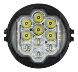 Faro delantero LED de alto rendimiento HogWorkz de 7" con dientes plateados para Harley Low Rider ST 2022-2026