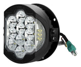 Faro delantero LED de alto rendimiento HogWorkz de 7" con dientes plateados para Harley Low Rider ST 2022-2026