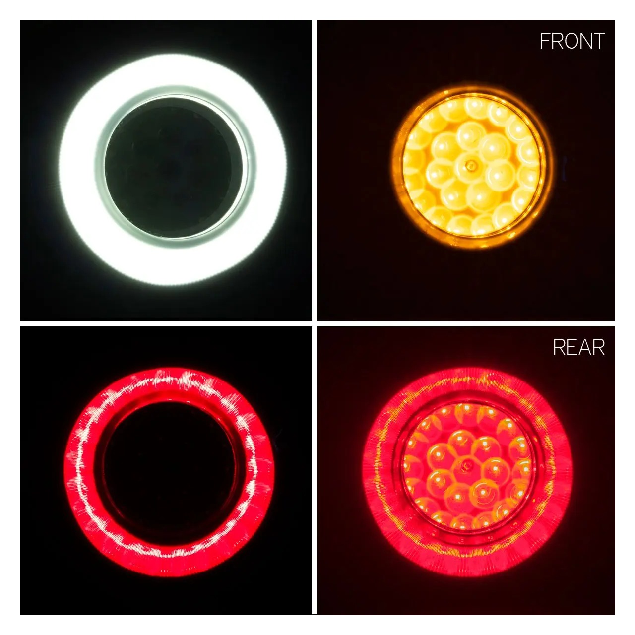 Intermitentes LED delanteros y traseros Halomaker de HogWorkz para Harley 2000-2025