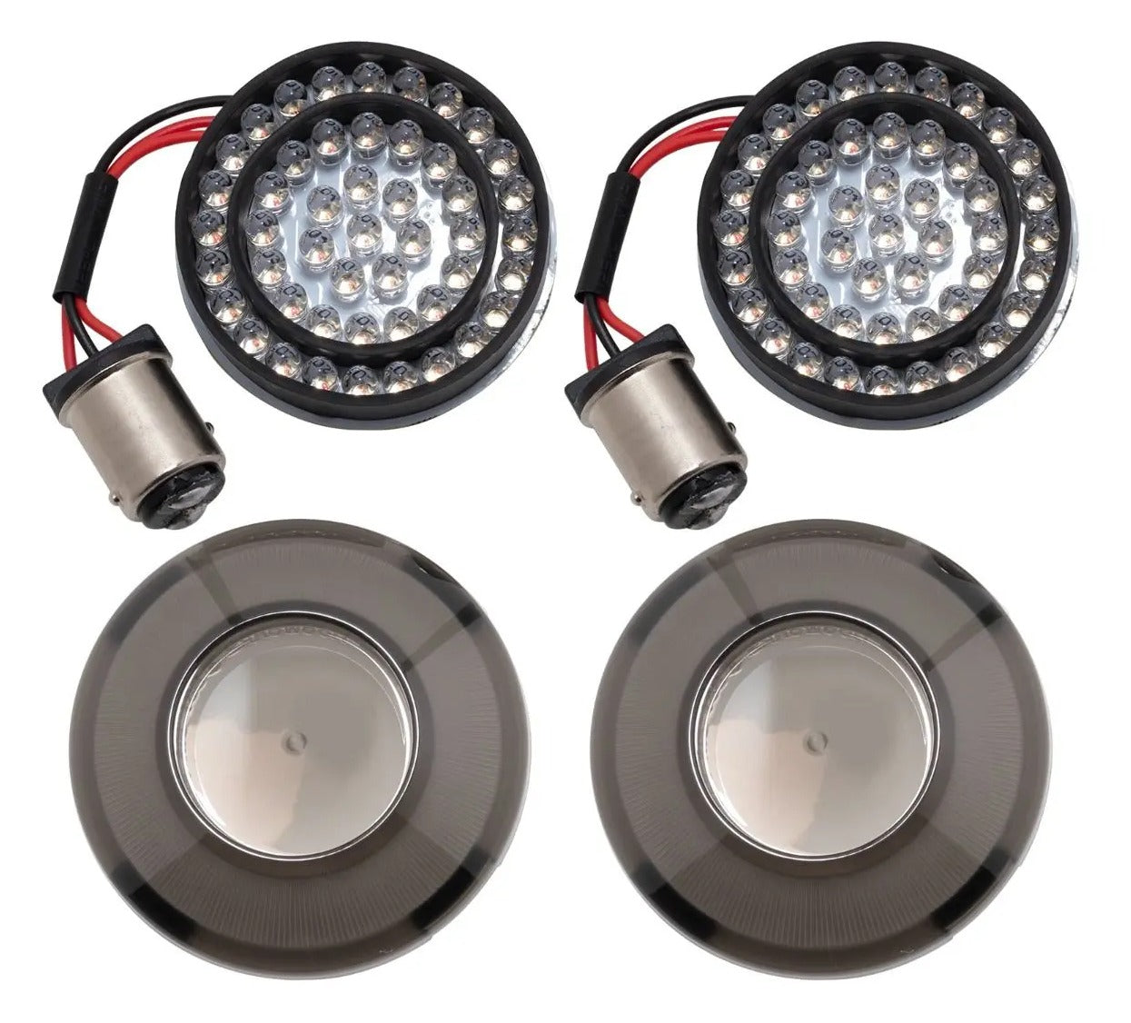 Intermitentes LED delanteros y traseros Halomaker de HogWorkz para Harley 2000-2025