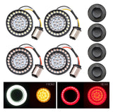 Intermitentes LED delanteros y traseros Halomaker de HogWorkz para Harley 2000-2025
