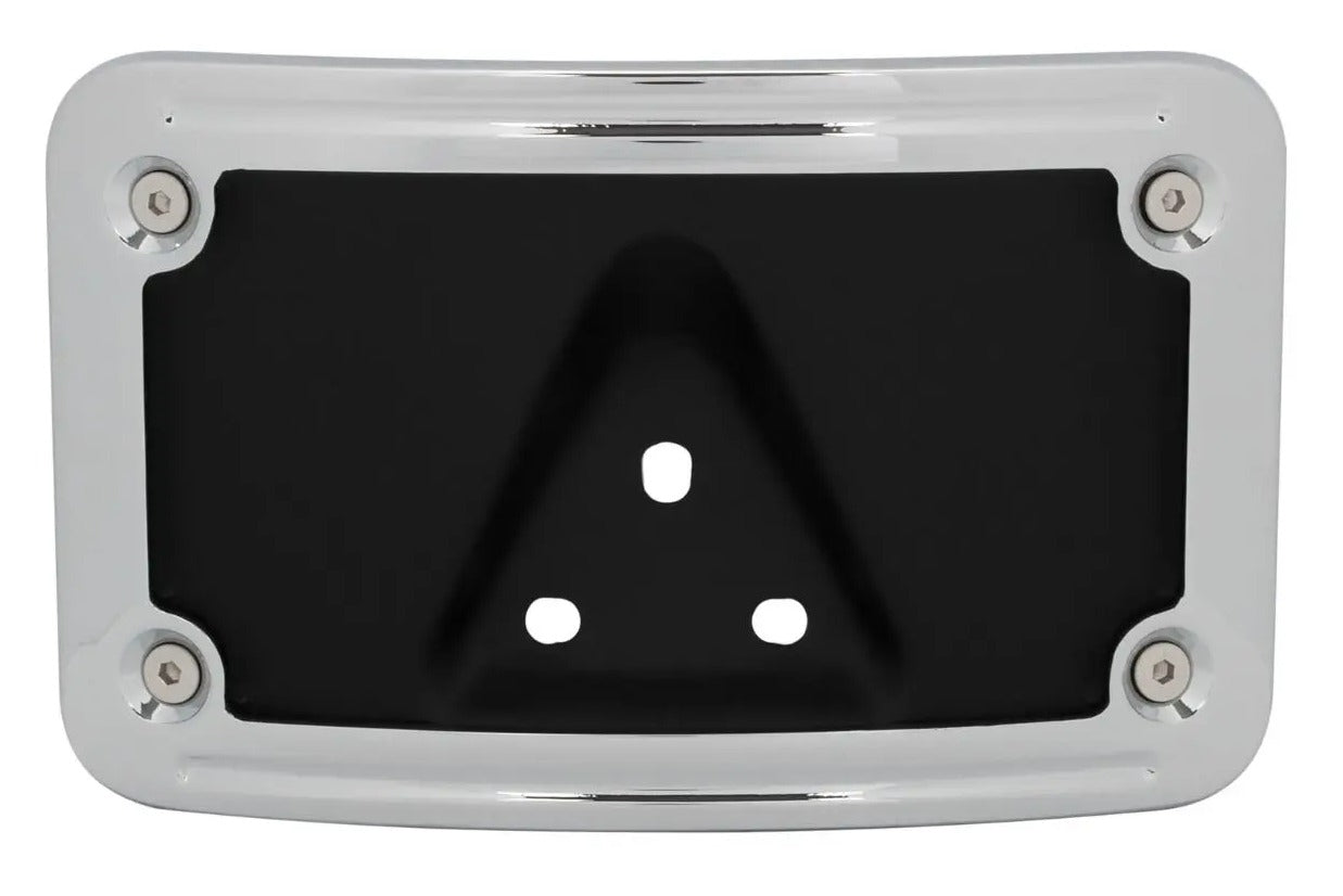 Soporte de matrícula curvo/planchado HogWorkz para Harley 1973-2026