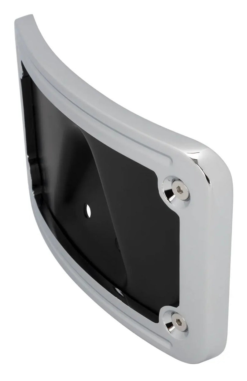 Soporte de matrícula curvo/planchado HogWorkz para Harley 1973-2026