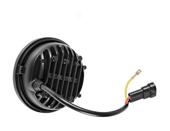 Kit de faros delanteros LED Halomaker de 7" y luz de cruce de 4 1/2" de HogWorkz para Harley 1994-2025