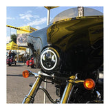 Faro delantero LED Halomaker de 5 3/4" de HogWorkz para Harley 1988-2024