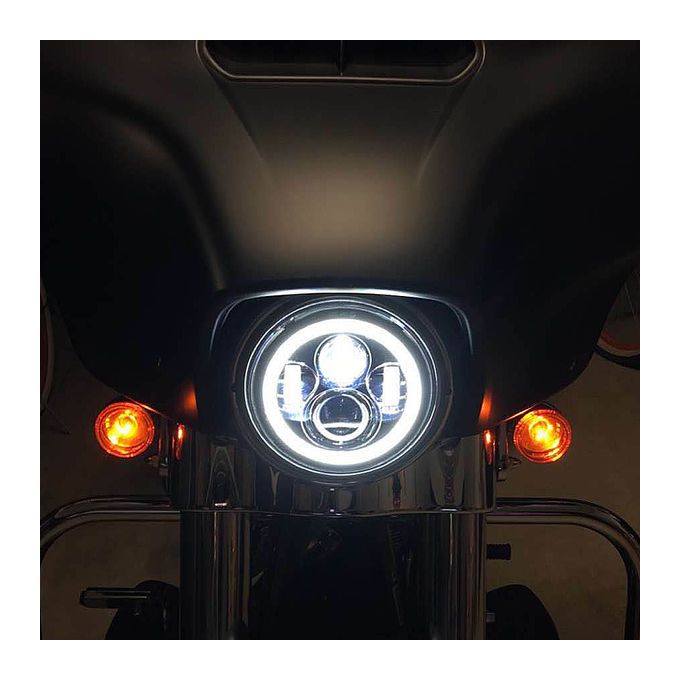 Faro delantero LED Halomaker de 7" de HogWorkz para Harley 1994-2025