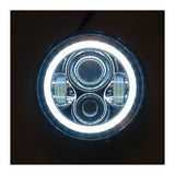 Kit de faros delanteros LED Halomaker de 7" y luz de cruce de 4 1/2" de HogWorkz para Harley 1994-2025