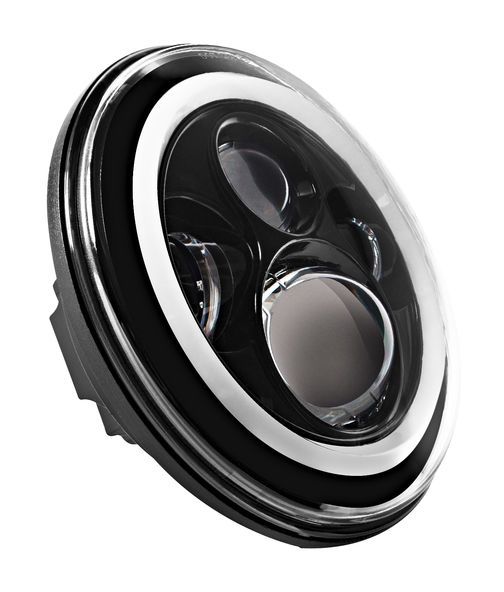 Faro delantero LED Halomaker de 7" de HogWorkz para Harley 1994-2025