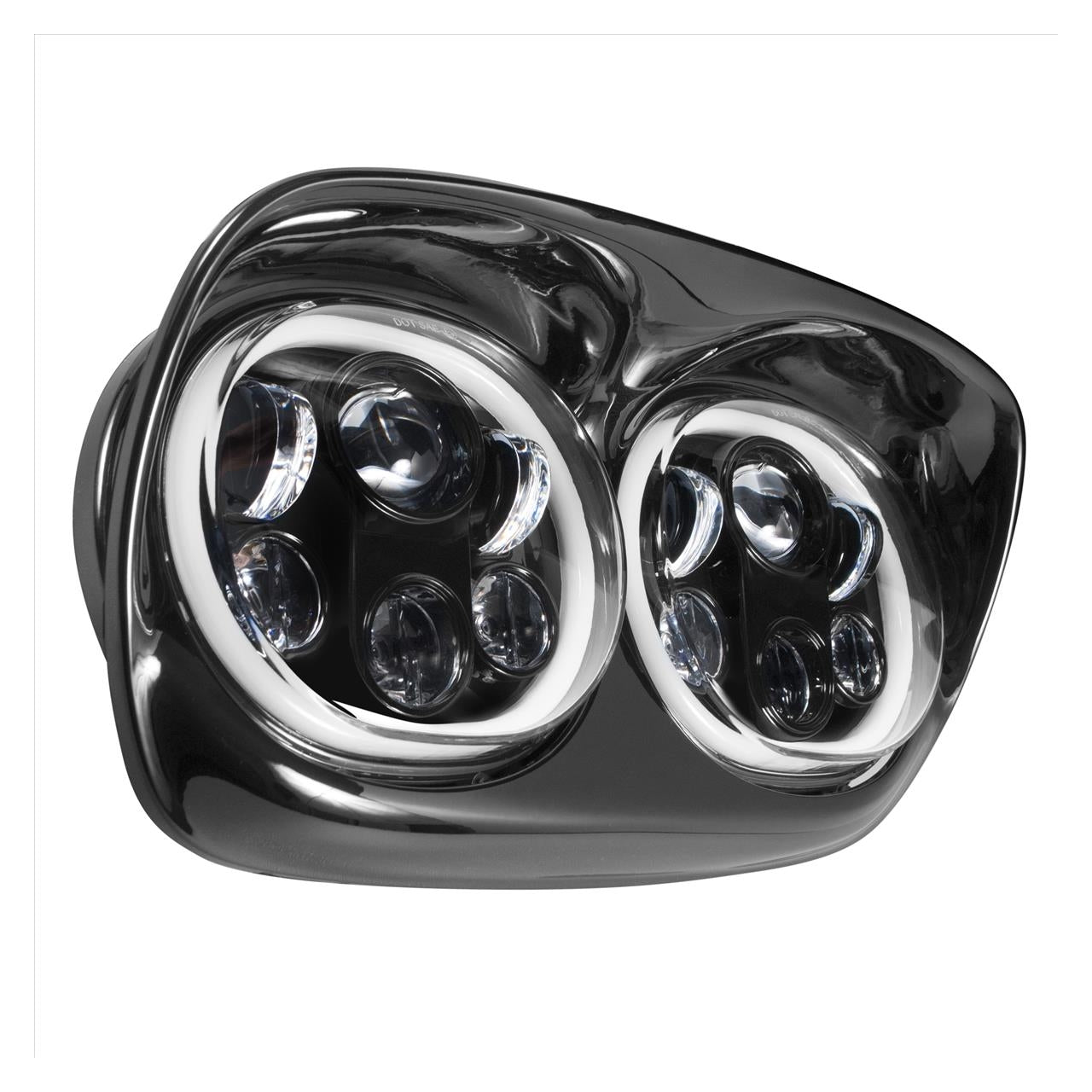 Faros delanteros LED dobles Halomaker de HogWorkz para Harley Road Glide 1998-2013