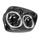 Faros delanteros LED dobles Halomaker de HogWorkz para Harley Road Glide 1998-2013