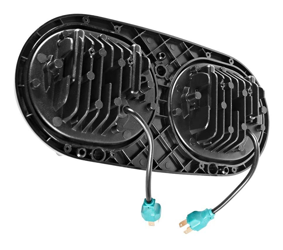 Faros delanteros LED dobles Halomaker de HogWorkz para Harley Road Glide 1998-2013