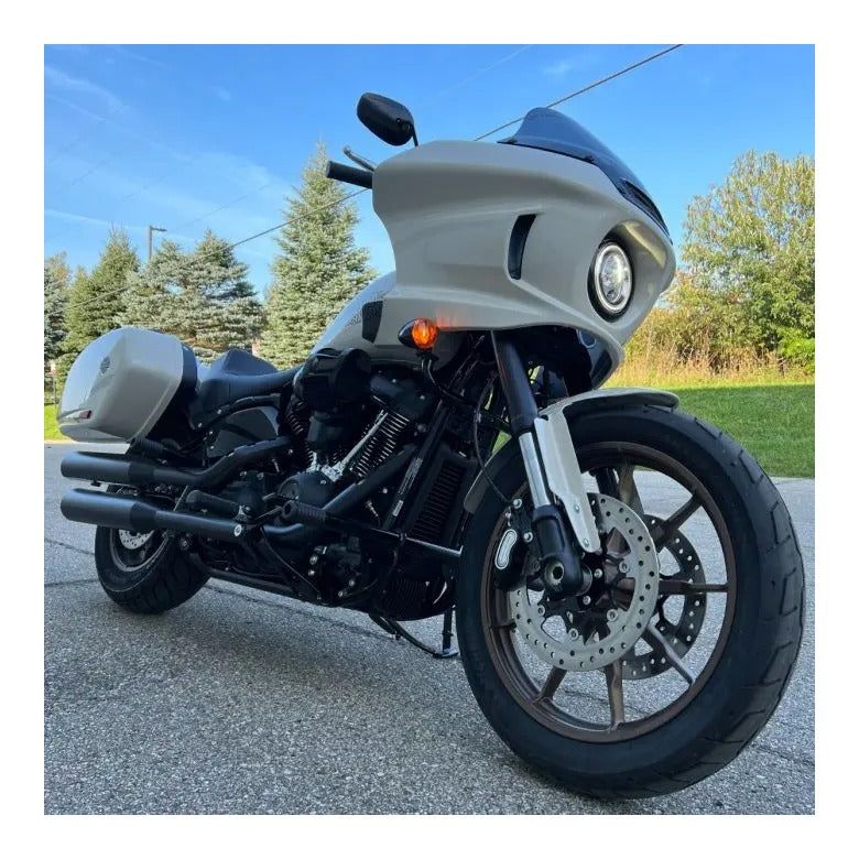 Deslizador de marco de barra de protección para reposapiés de pasajero HogWorkz para Harley Low Rider / Street Bob 2018-2026