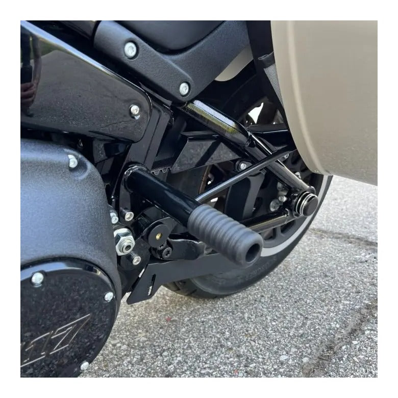 Deslizador de marco de barra de protección para reposapiés de pasajero HogWorkz para Harley Low Rider / Street Bob 2018-2026