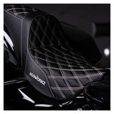 Asiento HogWorkz Rise Up Double Diamond para Harley
