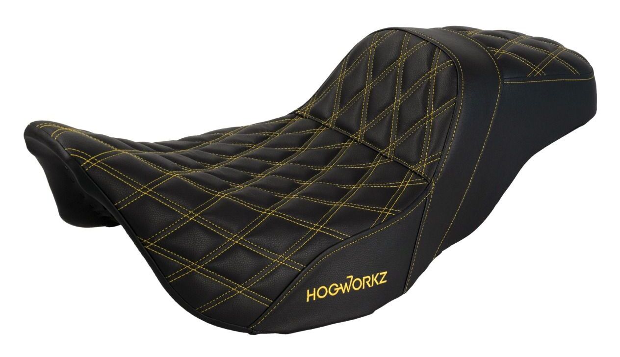 Asiento HogWorkz Rise Up Double Diamond para Harley