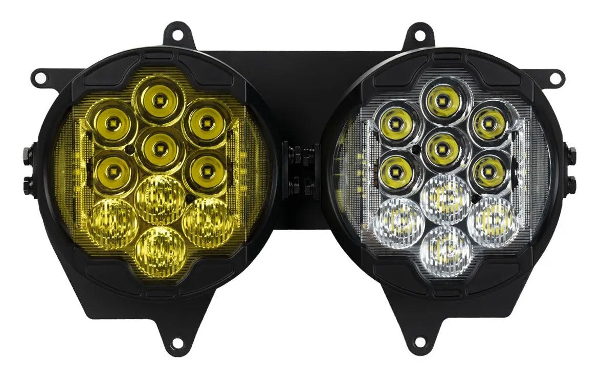 Faro LED Sabertooth de alto rendimiento HogWorkz para Harley Road Glide 2015-2025