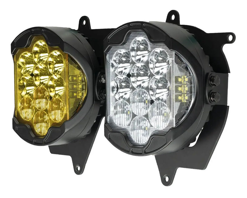 Faro LED Sabertooth de alto rendimiento HogWorkz para Harley Road Glide 2015-2025