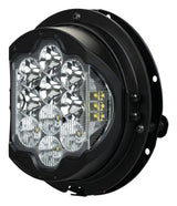 Faro delantero LED de alto rendimiento HogWorkz Silvertooth de 7" para Harley Touring (1994-2025)