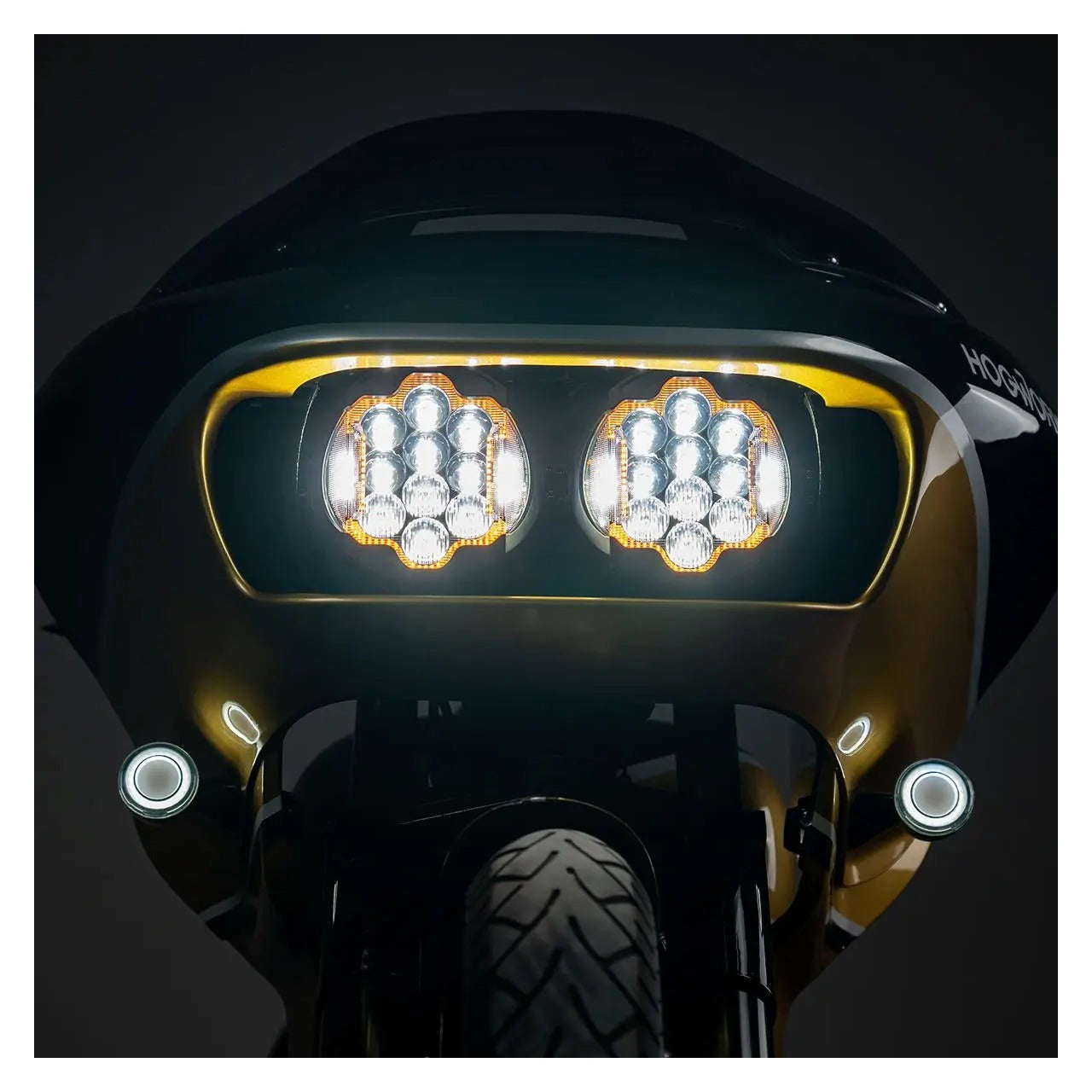 Faro LED de alto rendimiento Silvertooth de HogWorkz para Harley Road Glide 2015-2025
