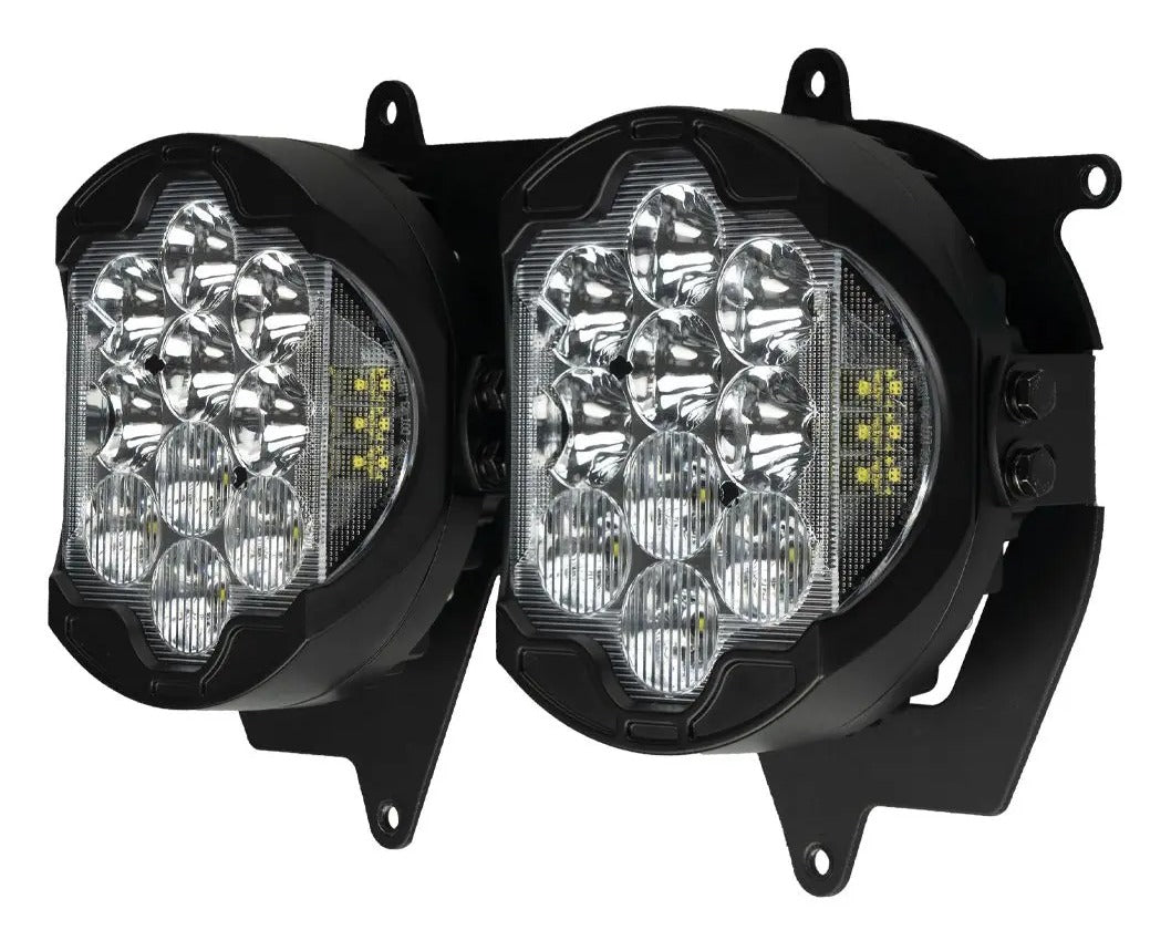 Faro LED de alto rendimiento Silvertooth de HogWorkz para Harley Road Glide 2015-2025