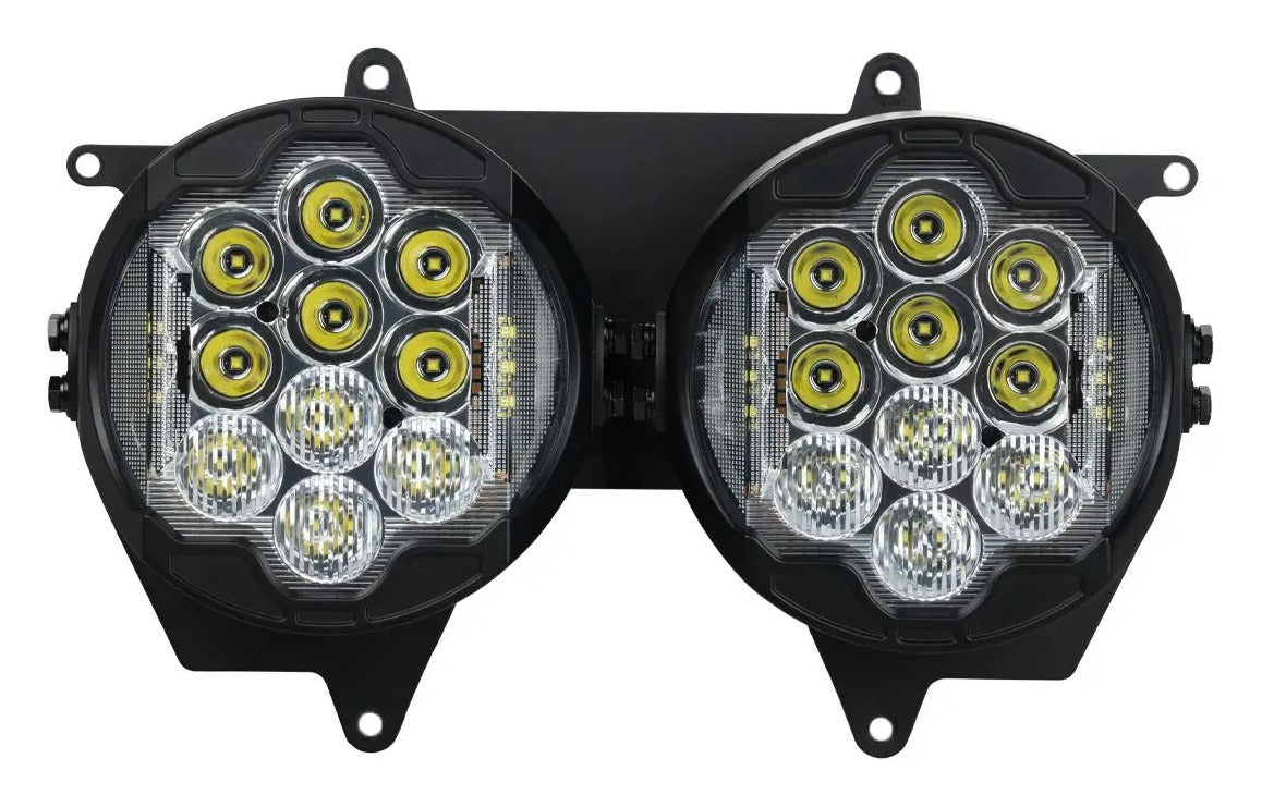 Faro LED de alto rendimiento Silvertooth de HogWorkz para Harley Road Glide 2015-2025