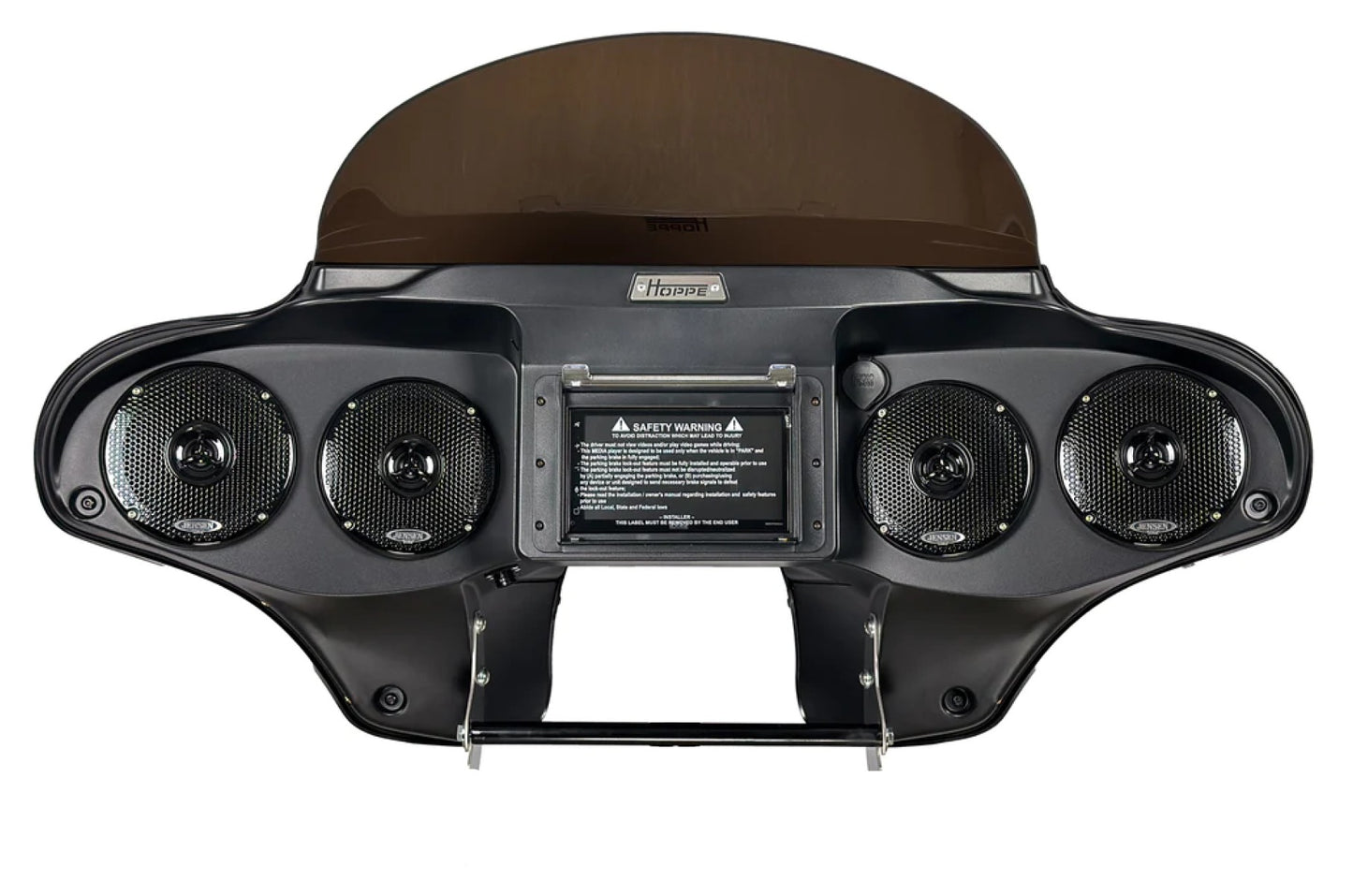 Carenado de audio Hoppe Industries Quadzilla 2.0 para Harley
