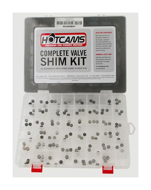 Kit de calzas para válvulas Hot Cams para Honda, Kawasaki, Suzuki y Yamaha (1988-2026)