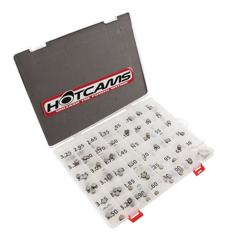 Kit de calzas para válvulas Hot Cams para Honda, Kawasaki, Suzuki y Yamaha (1988-2026)