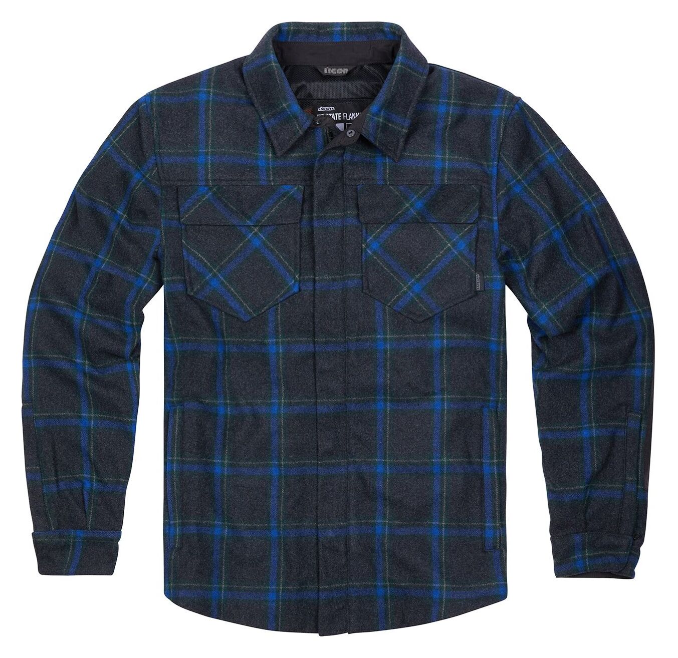 Icon Upstate Flannel Riding Camisa (LG)