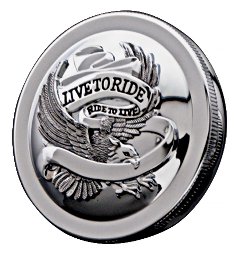 Tapón de gasolina ventilado Milwaukee Twins Live To Ride para Harley (1996-2026)