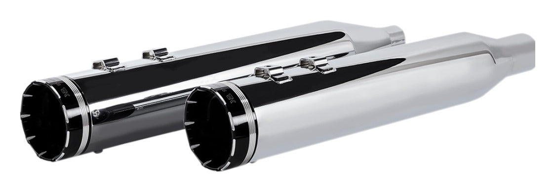 Silenciadores deslizantes Khrome Werks HP-Plus de 4,5" con punta trazadora para Harley Touring 2017-2026
