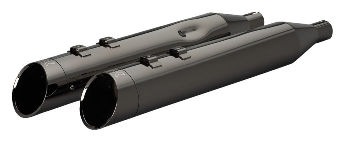 Silenciadores deslizantes Khrome Werks HP-Plus de 4,5" con punta de borde para Harley Touring 2017-2026