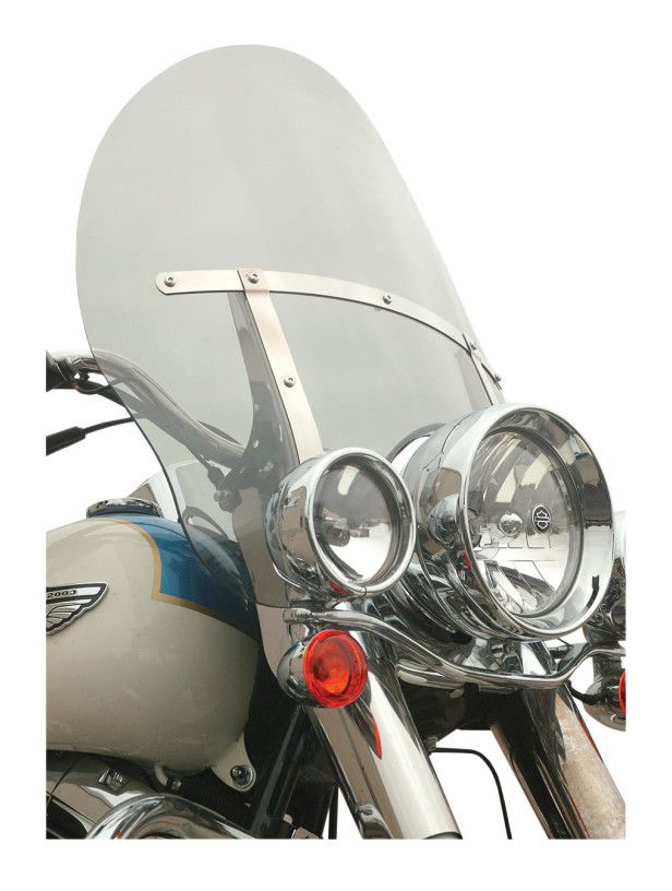 Parabrisas acampanado con cartelera Klock Werks para Harley
