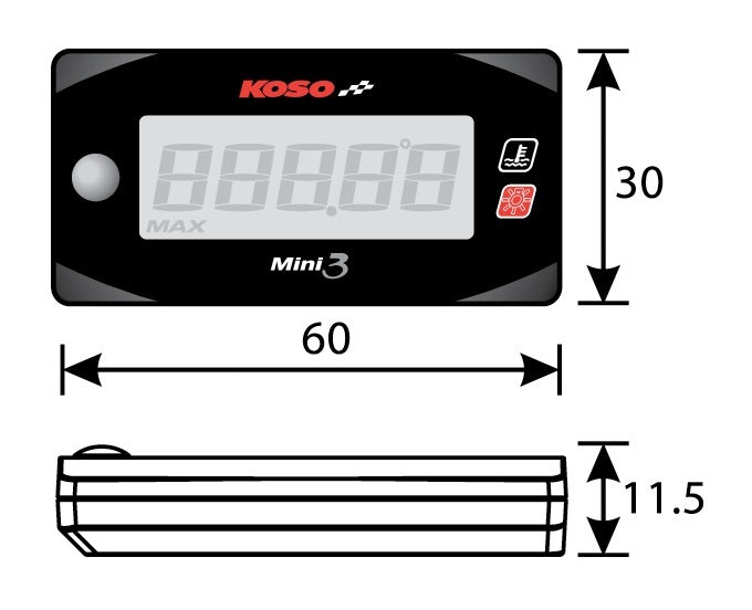 Medidor De Temperatura Culata Koso Honda Grom 2014-2020