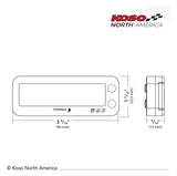 Tacómetro y medidor de temperatura universal Koso Pro 1