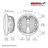 Faro LED universal Koso Zenith de 7"
