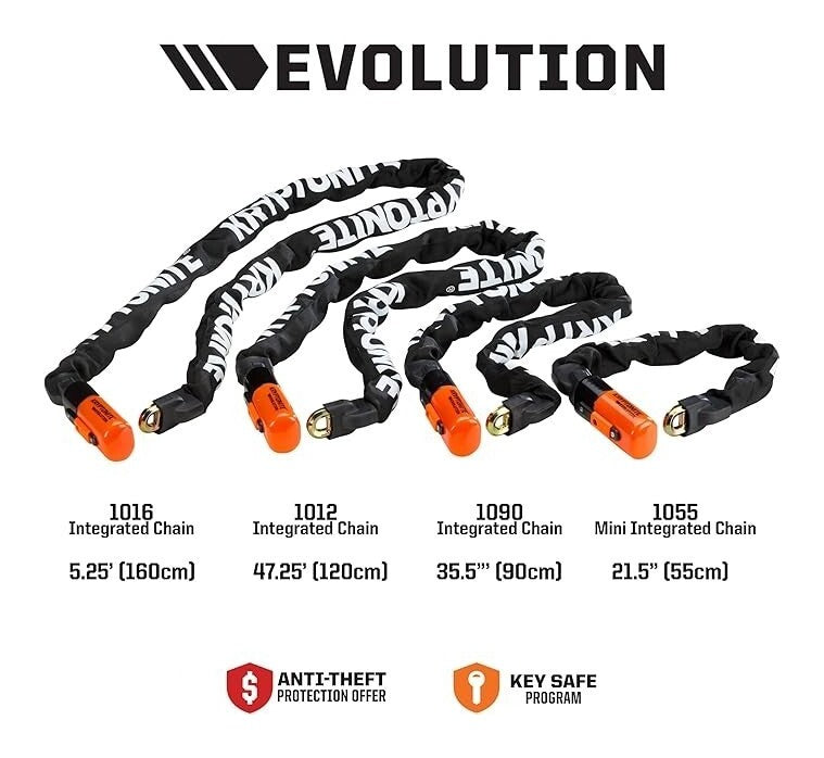 Candado de cadena integrado Kryptonite 1012 Evolution Series 4