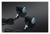 Luces intermitentes LED Kuryakyn Torpedo, función única, ámbar/negro [Caja abierta]