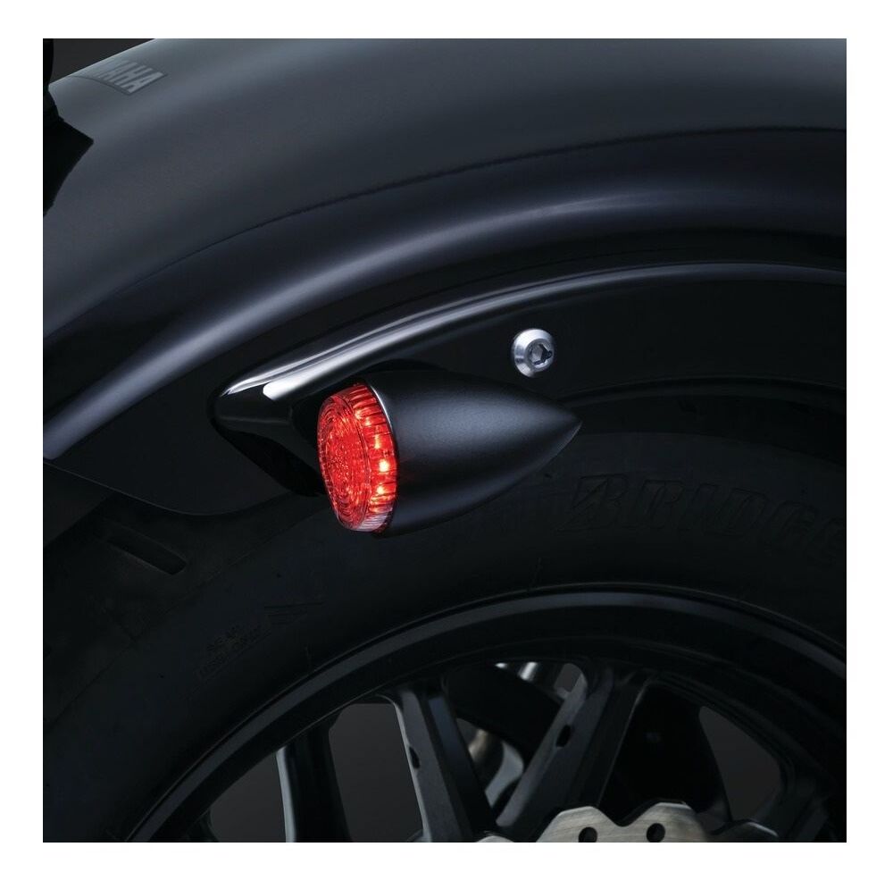 Luces intermitentes LED Kuryakyn Torpedo, función única, ámbar/negro [Caja abierta]